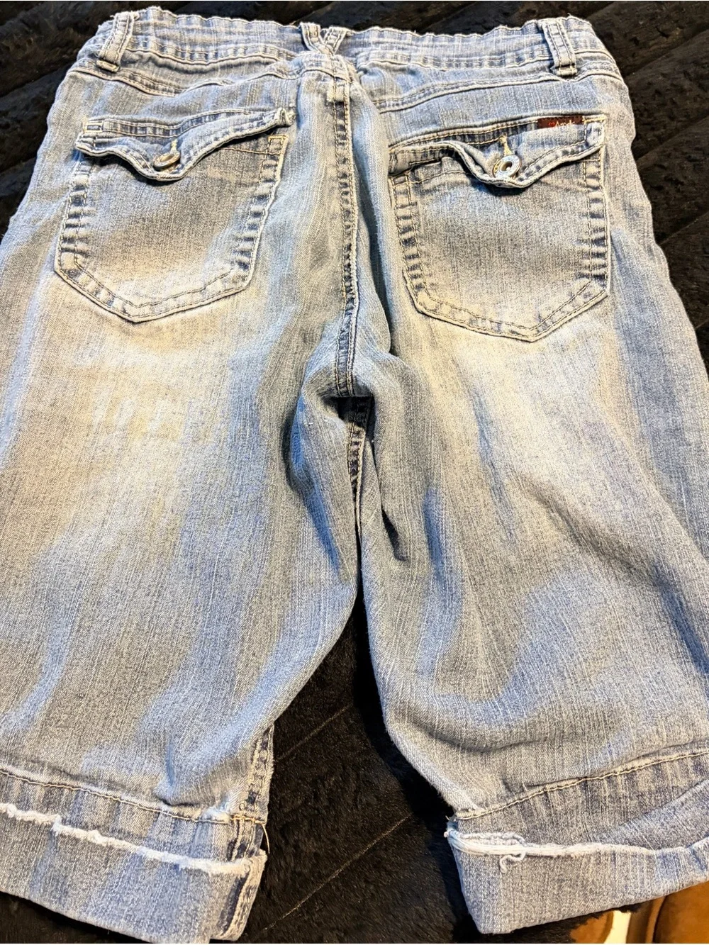Vintage Angels Light Wash Denim Shorts